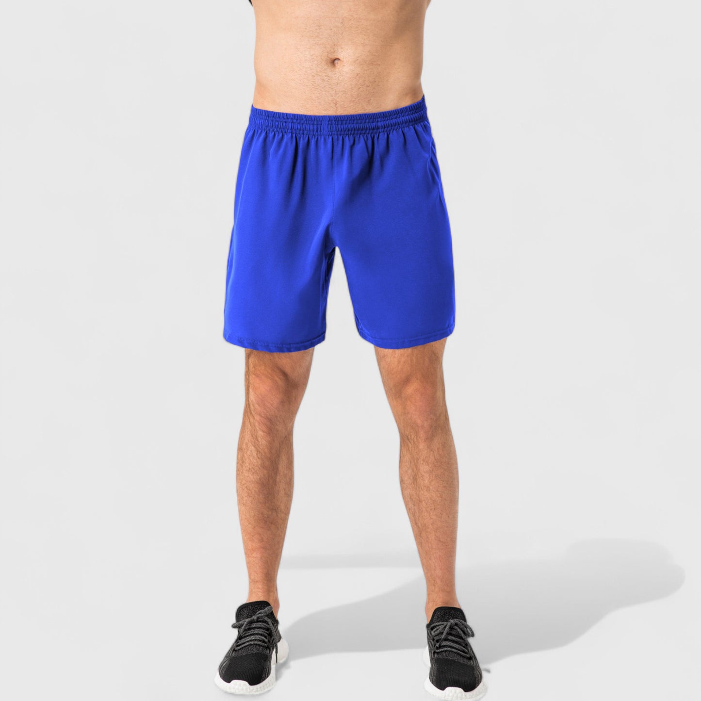 Anna-Kaci Active Men's Elastic Waist Athletic Shorts with Above-Knee Length and Relaxed Fit Design