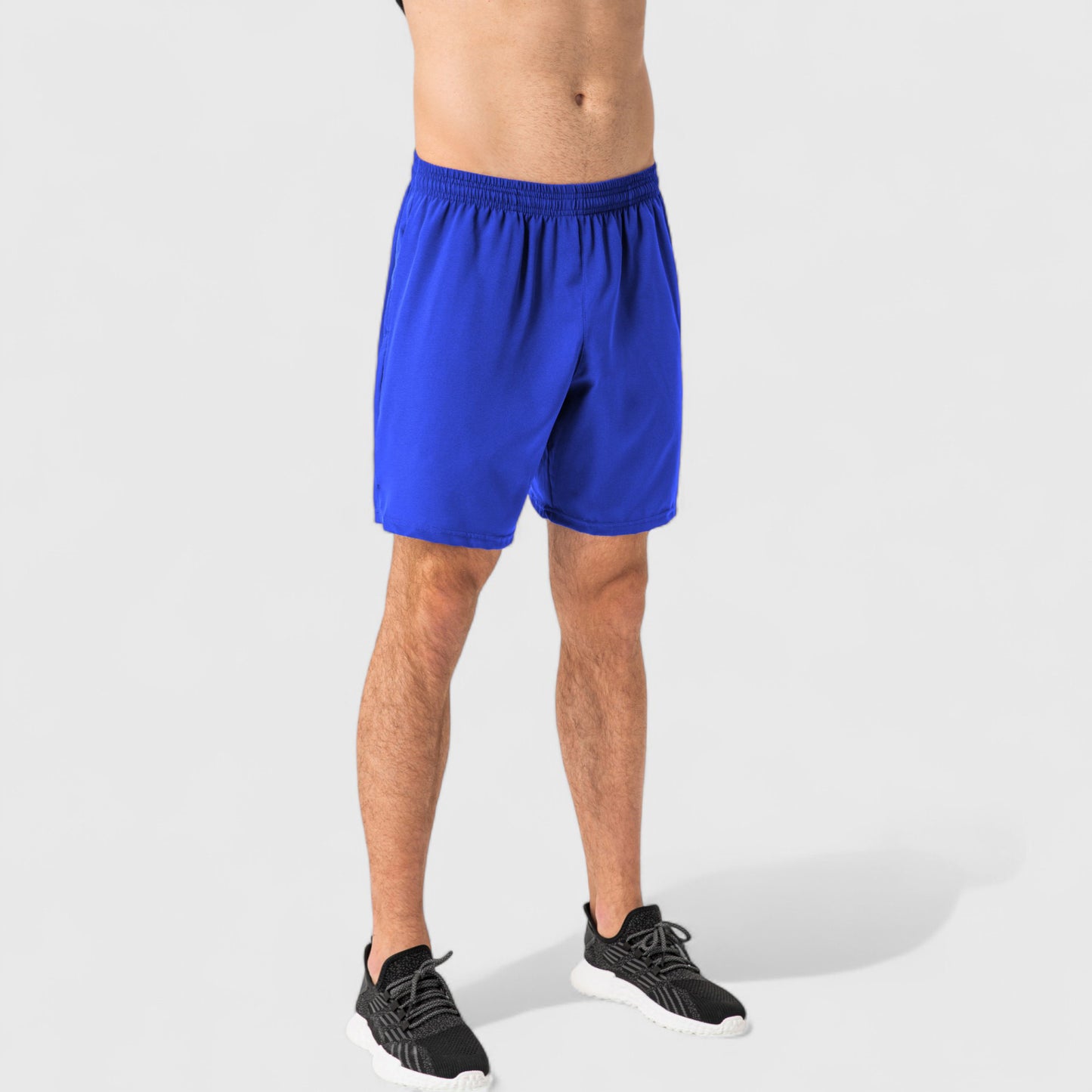 Anna-Kaci Active Men's Elastic Waist Athletic Shorts with Above-Knee Length and Relaxed Fit Design