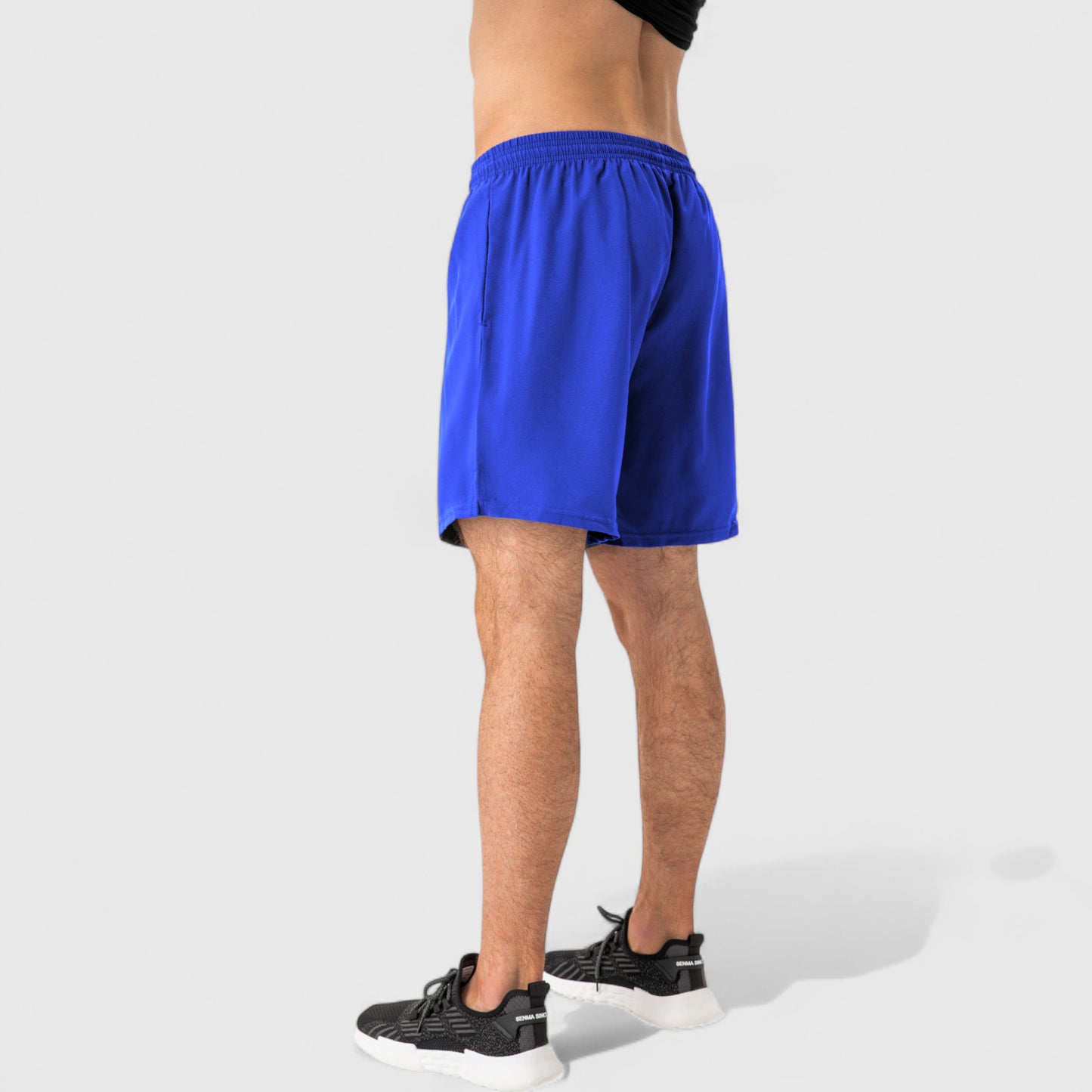 Anna-Kaci Active Men's Elastic Waist Athletic Shorts with Above-Knee Length and Relaxed Fit Design