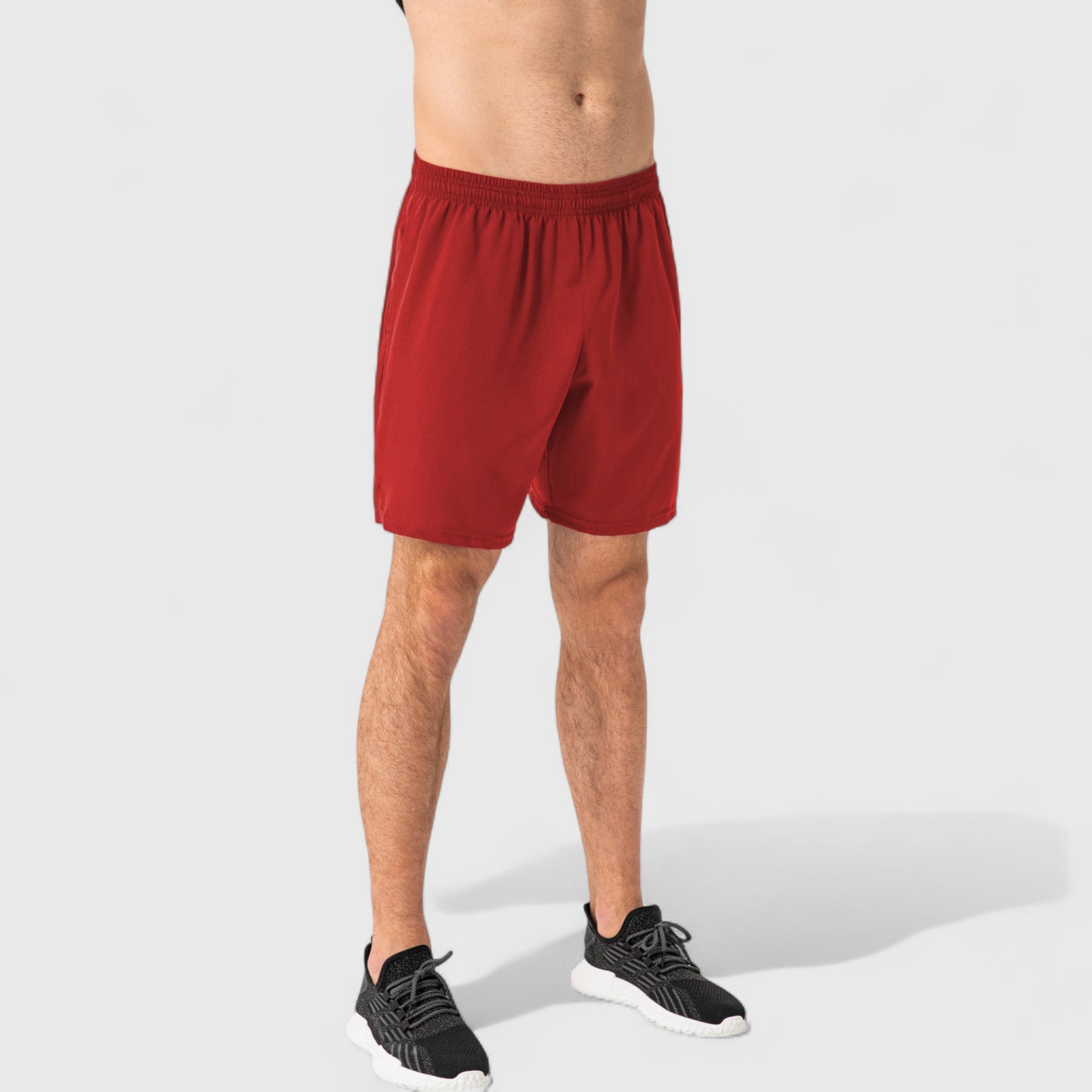Anna-Kaci Active Men's Elastic Waist Athletic Shorts with Above-Knee Length and Relaxed Fit Design