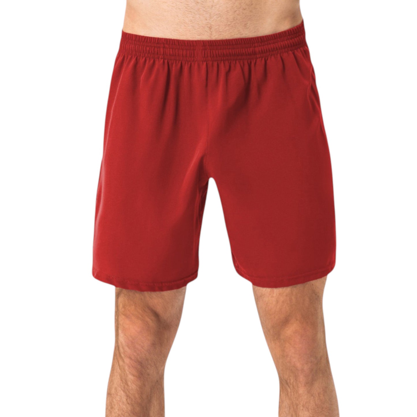 Anna-Kaci Active Men's Elastic Waist Athletic Shorts with Above-Knee Length and Relaxed Fit Design