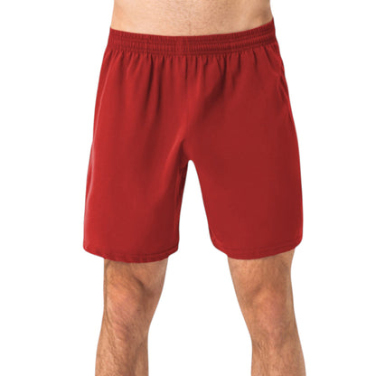 Anna-Kaci Active Men's Elastic Waist Athletic Shorts with Above-Knee Length and Relaxed Fit Design
