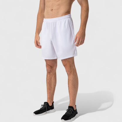 Anna-Kaci Active Men's Elastic Waist Athletic Shorts with Above-Knee Length and Relaxed Fit Design