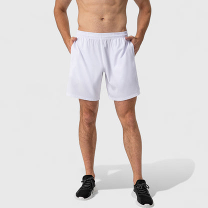 Anna-Kaci Active Men's Elastic Waist Athletic Shorts with Above-Knee Length and Relaxed Fit Design