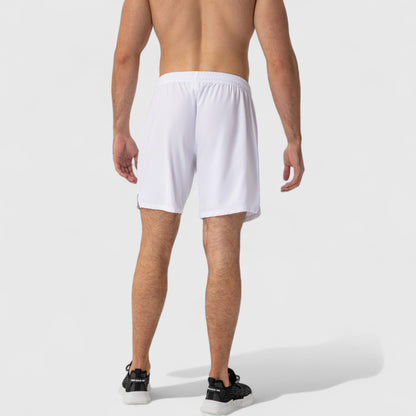 Anna-Kaci Active Men's Elastic Waist Athletic Shorts with Above-Knee Length and Relaxed Fit Design