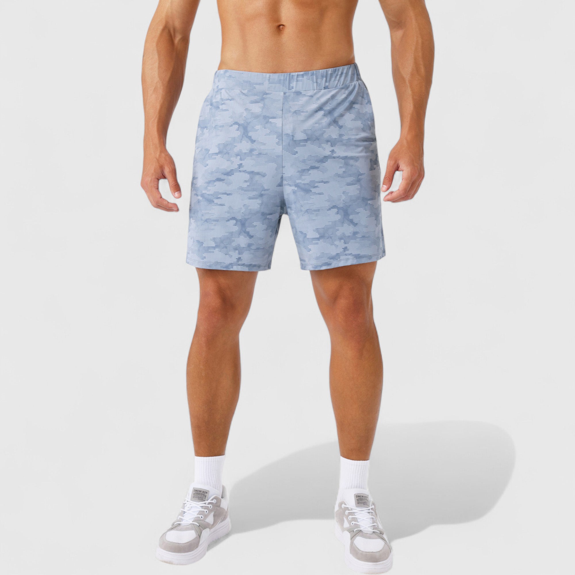 Anna-Kaci Active Men's Printed Athletic Shorts with Elastic Waistband and Side Pockets