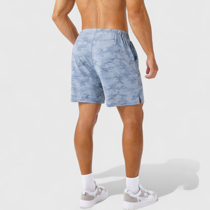 Anna-Kaci Active Men's Printed Athletic Shorts with Elastic Waistband and Side Pockets