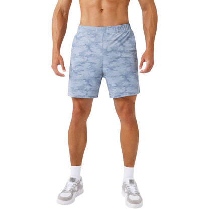 Anna-Kaci Active Men's Printed Athletic Shorts with Elastic Waistband and Side Pockets