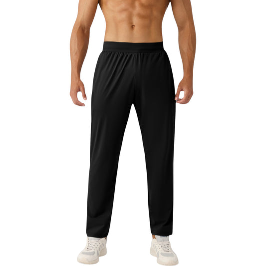 Anna-Kaci Active Men's Athletic Training Pants with Elastic Waistband and Straight Leg Fit