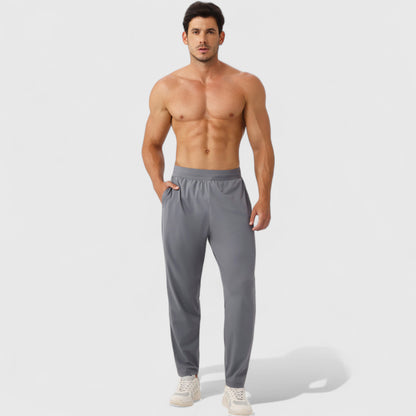Anna-Kaci Active Men's Athletic Training Pants with Elastic Waistband and Straight Leg Fit
