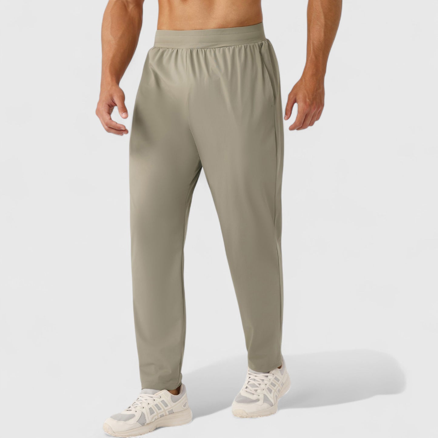 Anna-Kaci Active Men's Athletic Training Pants with Elastic Waistband and Straight Leg Fit