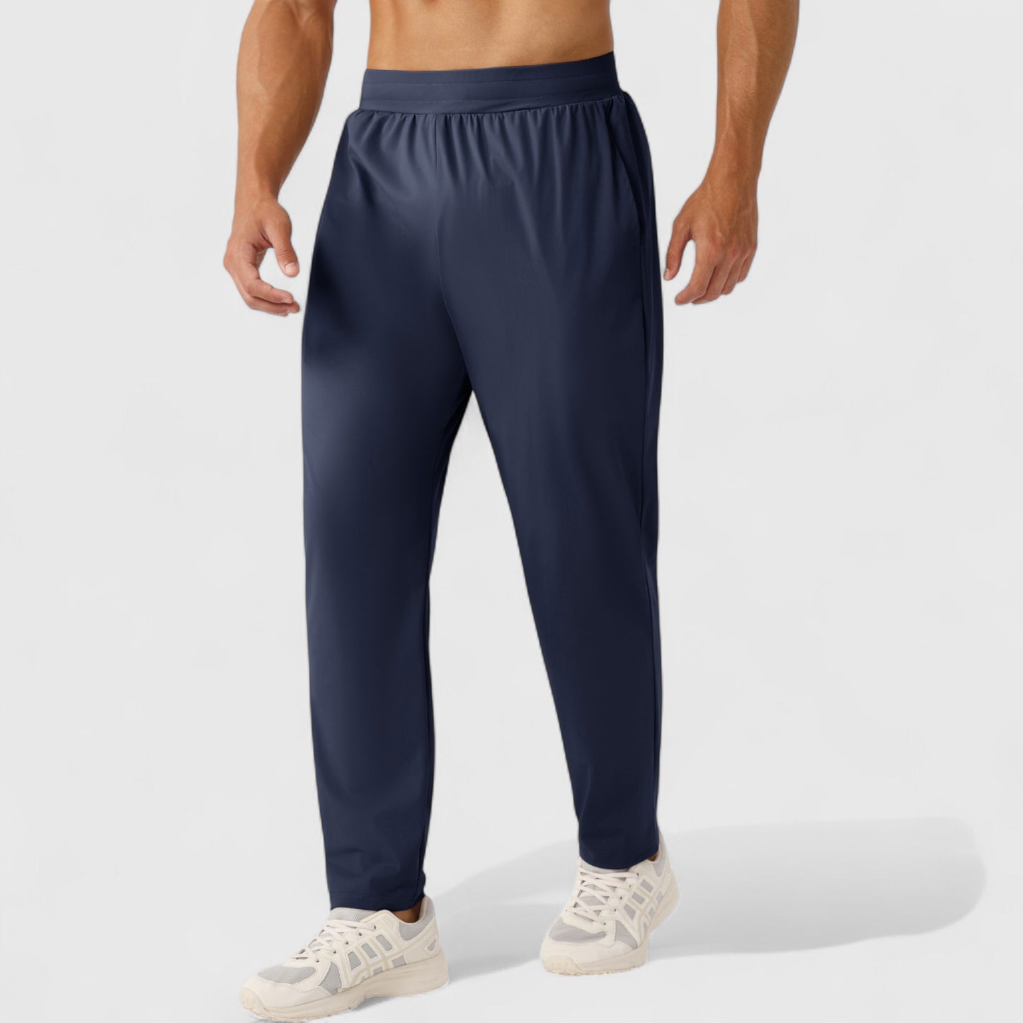 Anna-Kaci Active Men's Athletic Training Pants with Elastic Waistband and Straight Leg Fit