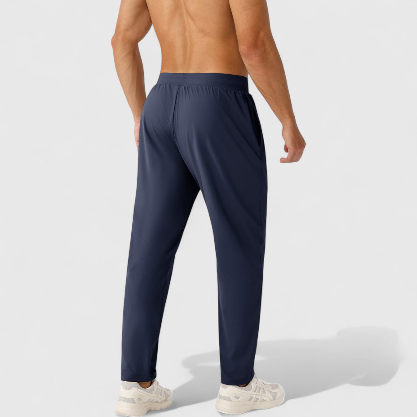 Anna-Kaci Active Men's Athletic Training Pants with Elastic Waistband and Straight Leg Fit