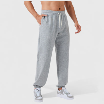 Anna-Kaci Active Men's Jogger Pants with Drawstring Waistband and Elastic Cuffs for Active Comfort