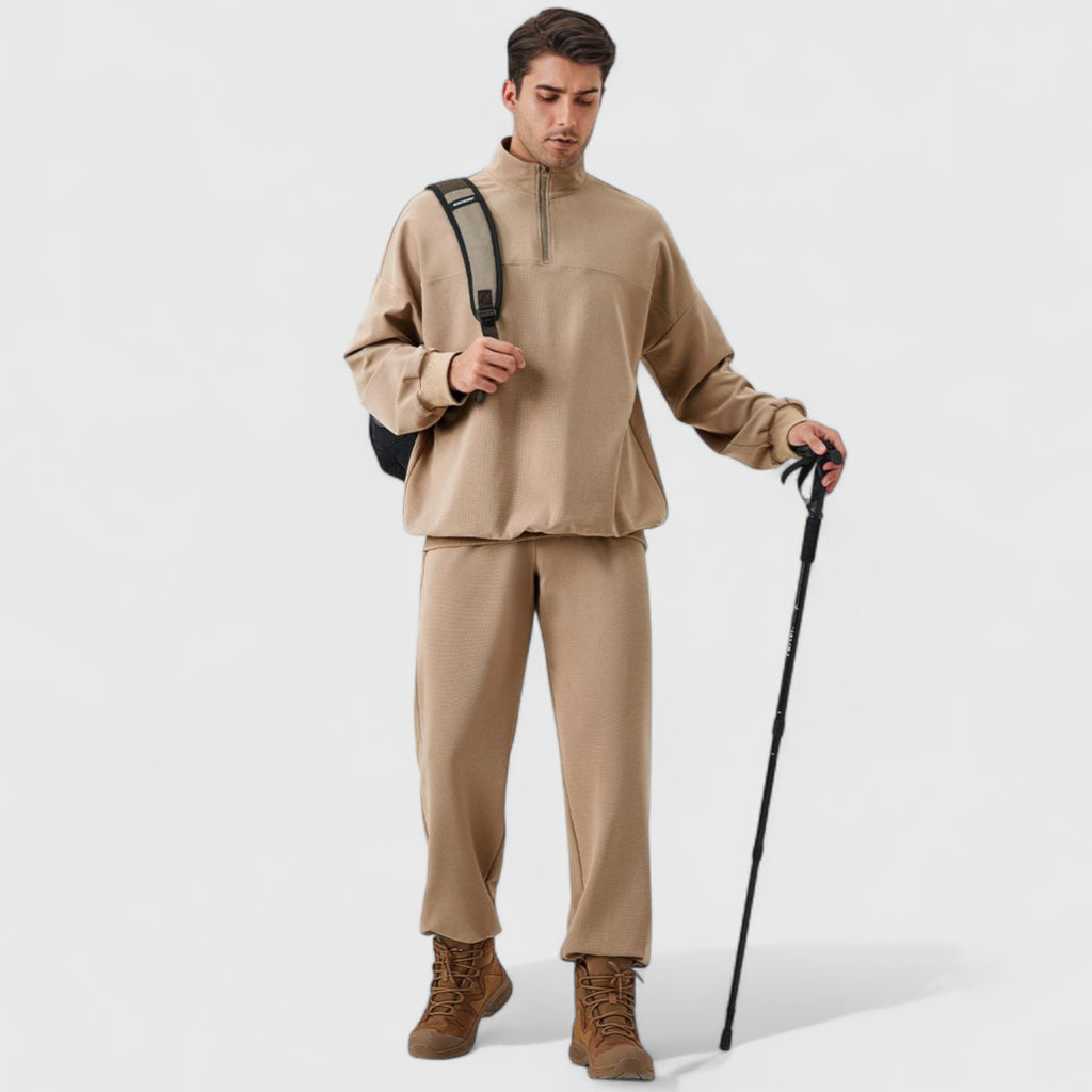 Anna-Kaci Active Men's Jogger Pants with Drawstring Waistband and Elastic Cuffs for Active Comfort