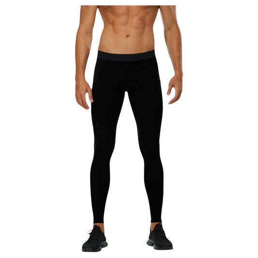 Anna-Kaci Active Men's Compression Leggings with Wide Waistband and Side Pocket for Training and Performance