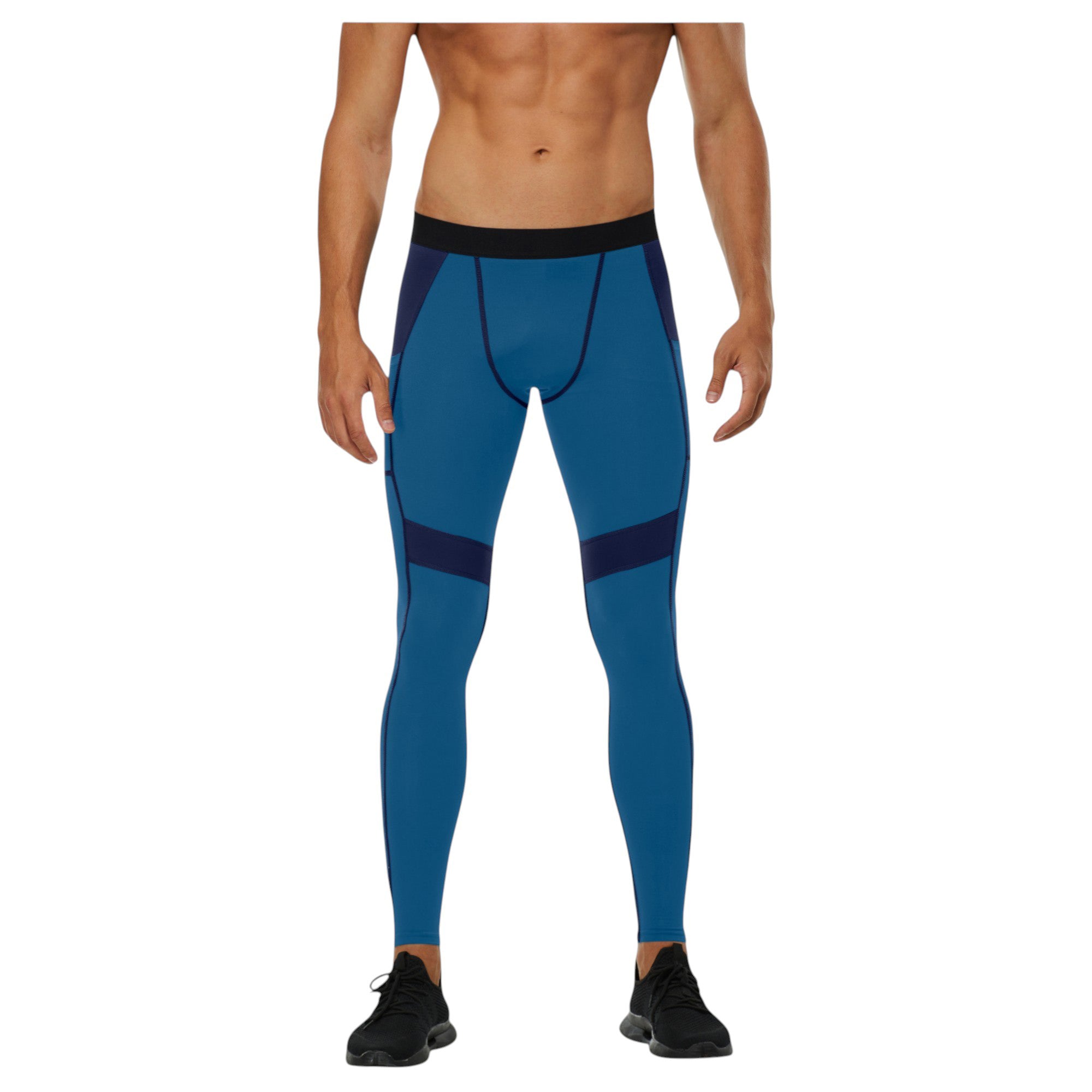 Anna-Kaci Active Men's Compression Leggings with Wide Waistband and Side Pocket for Training and Performance