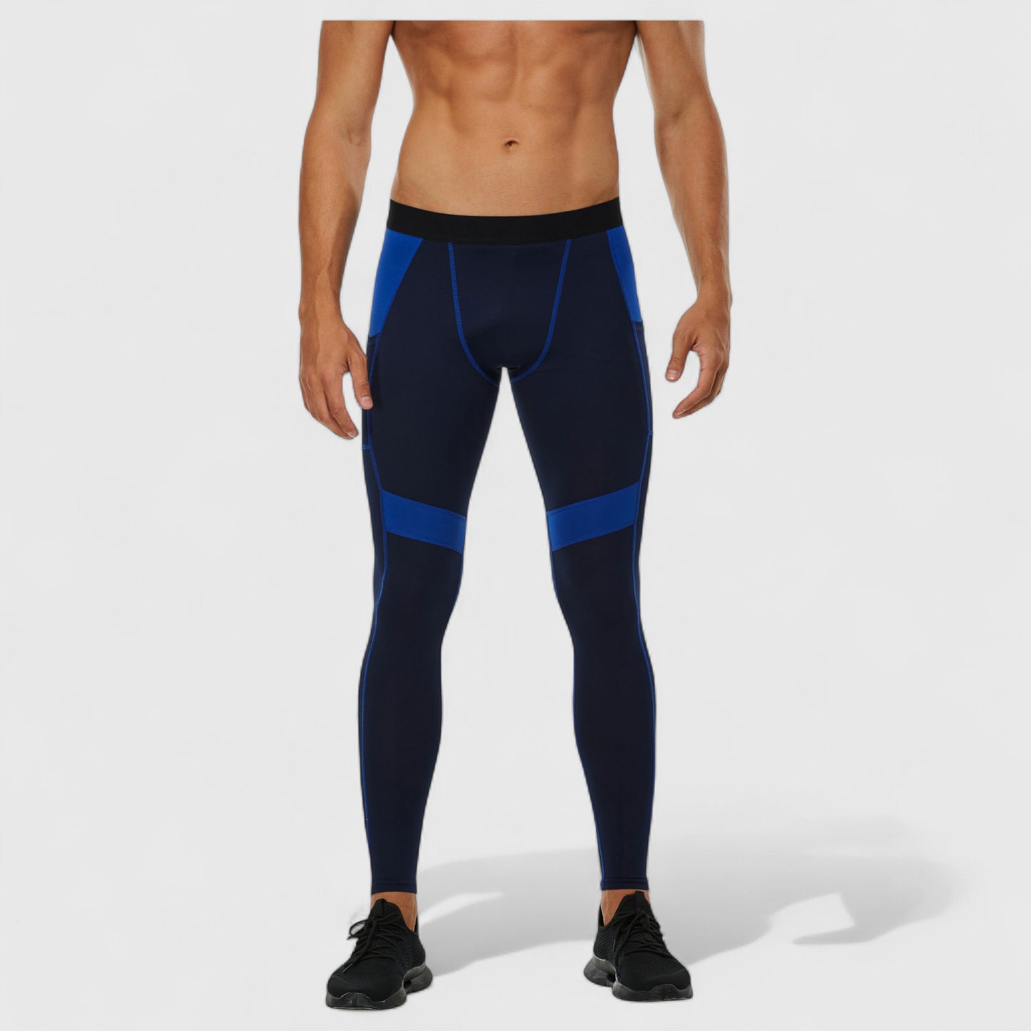Anna-Kaci Active Men's Compression Leggings with Wide Waistband and Side Pocket for Training and Performance