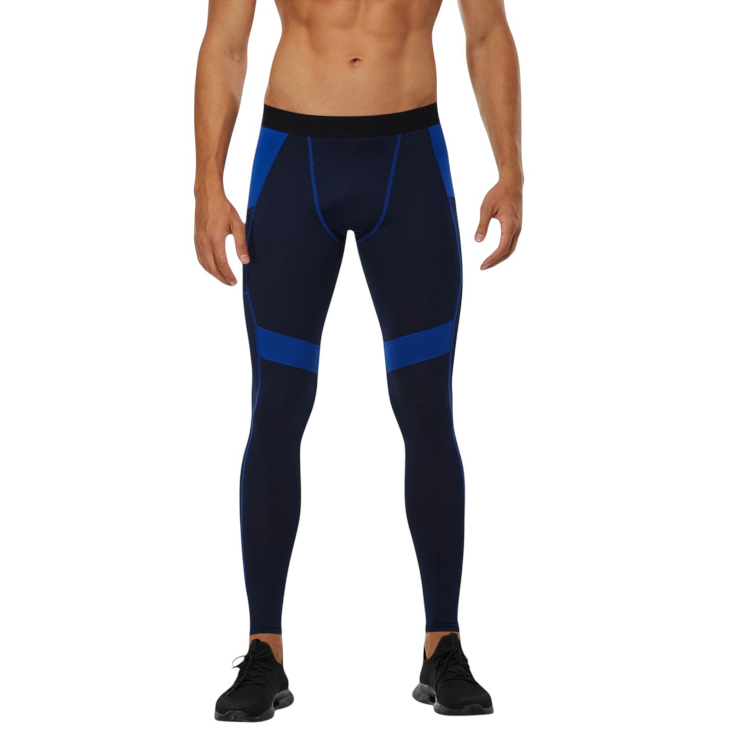 Anna-Kaci Active Men's Compression Leggings with Wide Waistband and Side Pocket for Training and Performance