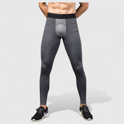 Anna-Kaci Active Men's Performance Leggings with Contoured Support Pouch and Seamless Fit for Training and Recovery