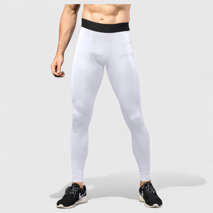 Anna-Kaci Active Men's Performance Leggings with Contoured Support Pouch and Seamless Fit for Training and Recovery