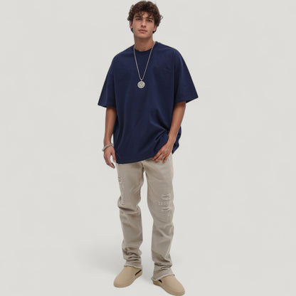 Anna-Kaci Active Men's Classic Short Sleeve Crew Neck T-Shirt with Relaxed Fit and Timeless Style
