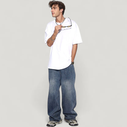 Anna-Kaci Active Men's Classic Short Sleeve Crew Neck T-Shirt with Relaxed Fit and Timeless Style
