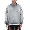 Anna-Kaci Active Men's Oversized Crew Neck Long Sleeve Sweatshirt with Dropped Shoulders and Relaxed Fit