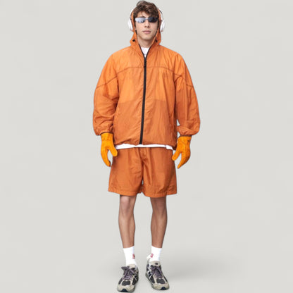 Anna-Kaci Active Men's Hooded Zip-Up Sun Protection Jacket with Lightweight Design and Relaxed Fit