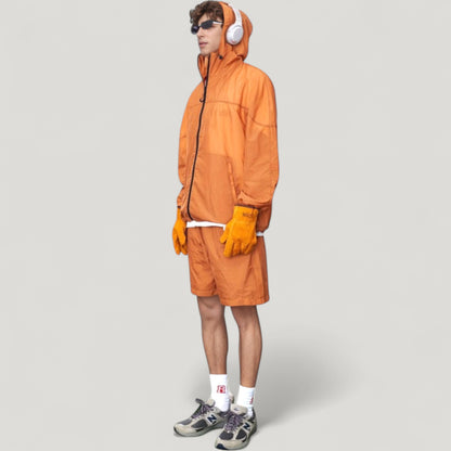 Anna-Kaci Active Men's Hooded Zip-Up Sun Protection Jacket with Lightweight Design and Relaxed Fit