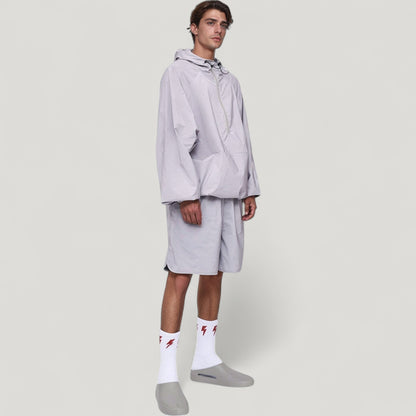 Anna-Kaci Active Men's Lightweight Hooded Sun Protection Pullover with Half Zip and Relaxed Fit