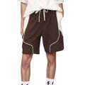 Anna-Kaci Active Men's Colorblock Drawstring Waist Relaxed Fit Casual Shorts with Side Pockets