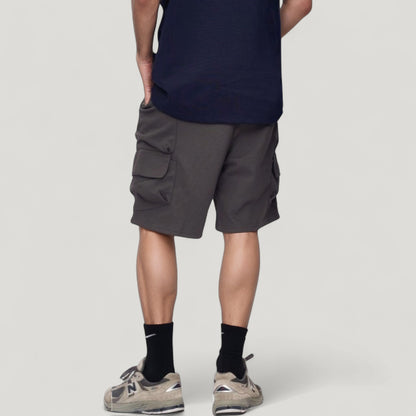 Anna-Kaci Active Men's Drawstring Waist Relaxed Fit Everyday Casual Shorts with Side Pockets