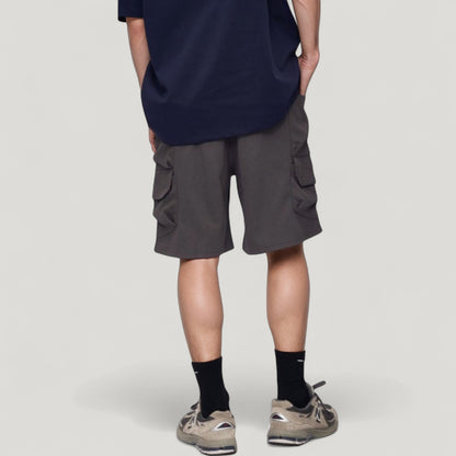 Anna-Kaci Active Men's Drawstring Waist Relaxed Fit Everyday Casual Shorts with Side Pockets