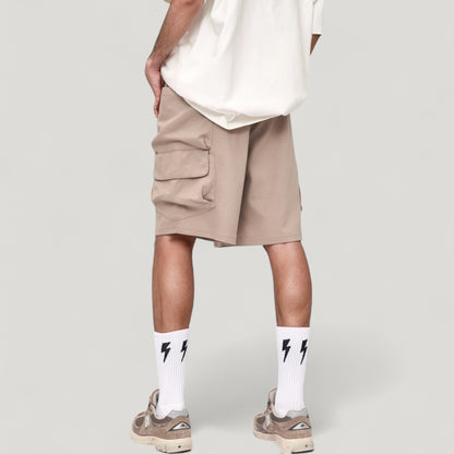 Anna-Kaci Active Men's Drawstring Waist Relaxed Fit Everyday Casual Shorts with Side Pockets