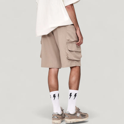 Anna-Kaci Active Men's Drawstring Waist Relaxed Fit Everyday Casual Shorts with Side Pockets