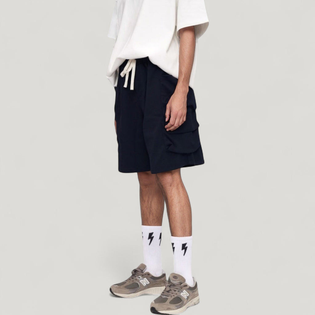 Anna-Kaci Active Men's Drawstring Waist Relaxed Fit Everyday Casual Shorts with Side Pockets