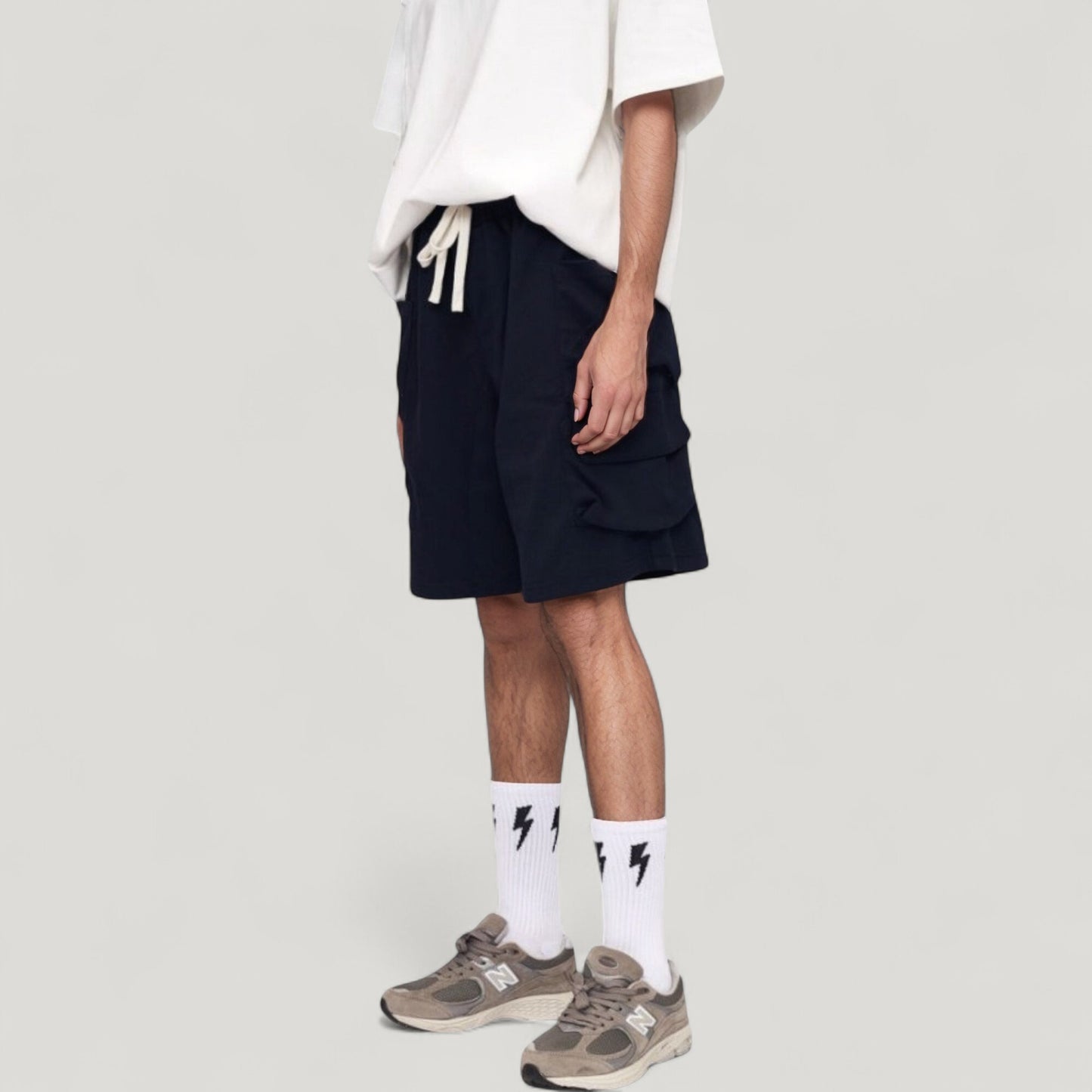 Anna-Kaci Active Men's Drawstring Waist Relaxed Fit Everyday Casual Shorts with Side Pockets