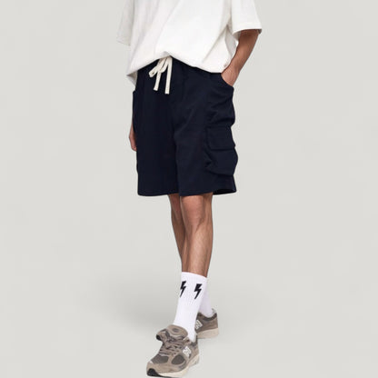 Anna-Kaci Active Men's Drawstring Waist Relaxed Fit Everyday Casual Shorts with Side Pockets