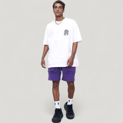 Anna-Kaci Active Men's Multi-Pocket Drawstring Waist Relaxed Fit Casual Cargo Shorts with Zipper Details