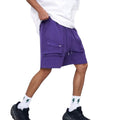 Anna-Kaci Active Men's Multi-Pocket Drawstring Waist Relaxed Fit Casual Cargo Shorts with Zipper Details