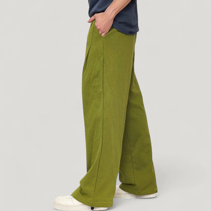 Anna-Kaci Active Men's Drawstring Waist Relaxed Fit Wide Leg Casual Sweatpants