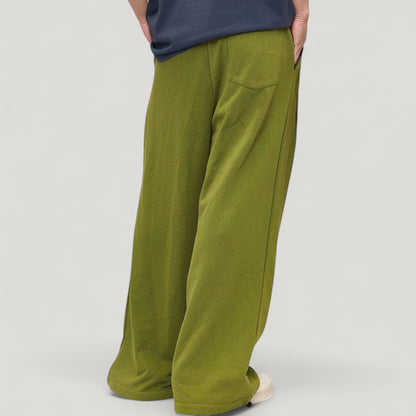 Anna-Kaci Active Men's Drawstring Waist Relaxed Fit Wide Leg Casual Sweatpants