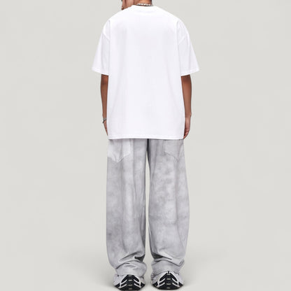 Anna-Kaci Active Men's Wide Leg Drawstring Pants with Relaxed Fit and Side Pockets