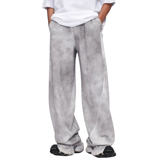 Anna-Kaci Active Men's Wide Leg Drawstring Pants with Relaxed Fit and Side Pockets