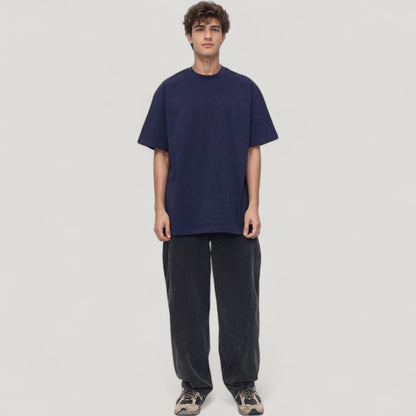 Anna-Kaci Active Men's Wide Leg Relaxed Fit Pants with Classic Five-Pocket Design
