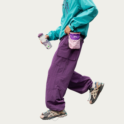 Anna-Kaci Men's Lightweight Cargo Pants with Drawstring Waist and Utility Pockets