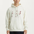Anna-Kaci Men's Embroidered Pullover Hoodie with Front Pocket and Relaxed Fit