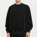 Anna-Kaci Men's Crewneck Sweatshirt with Ribbed Trim and Relaxed Fit