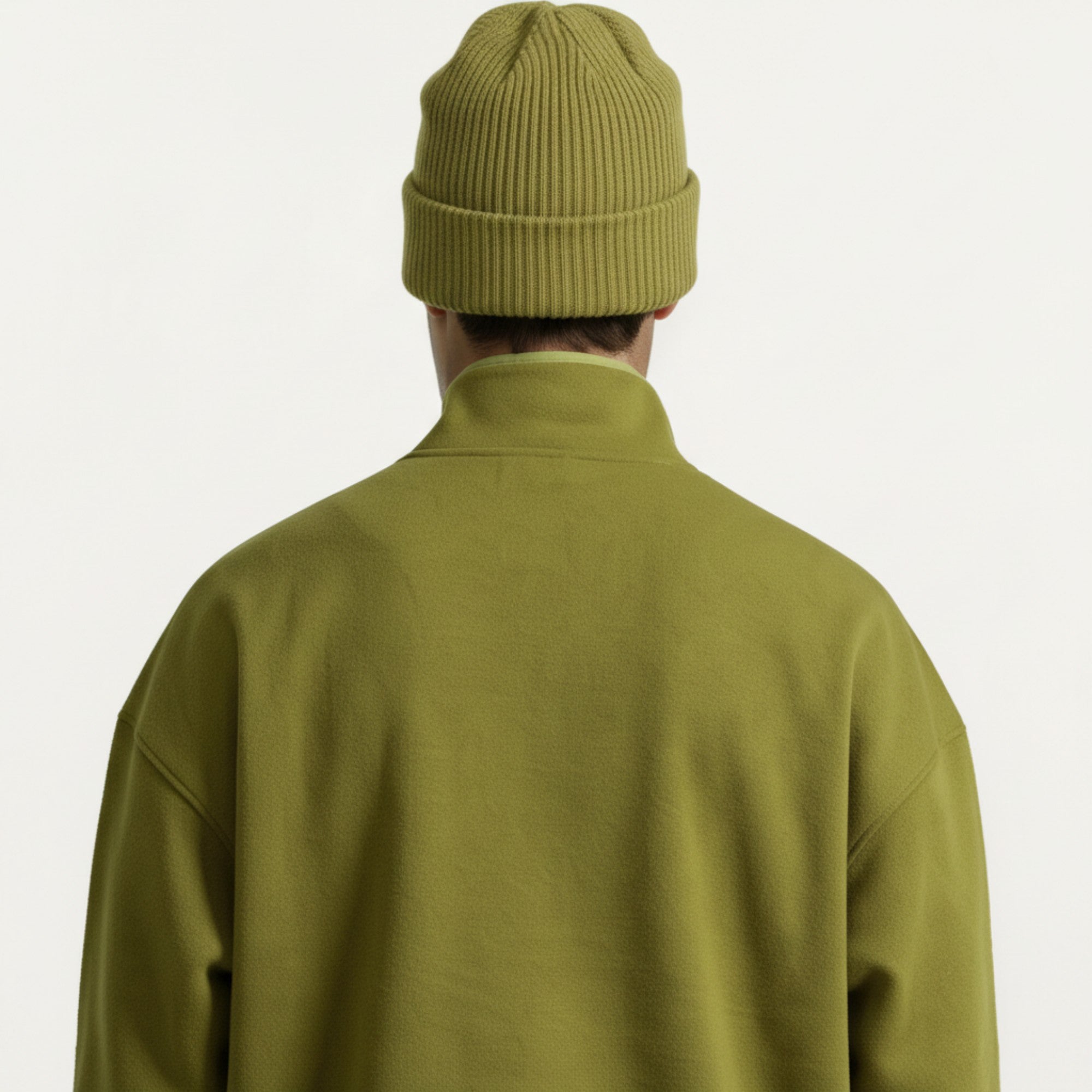 Anna-Kaci Men's Half Zip Pullover with Stand Collar and Relaxed Fit